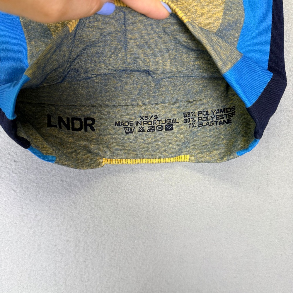 LNDR Trigger Sports Bra Colorblock Racerback XS/S Gorpcore Compression Retro - Picture 7 of 8